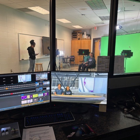 Honor’s world history students filmed their research on world religions with the help of AVFT students.