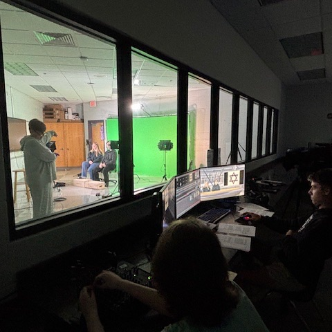 Honor’s world history students filmed their research on world religions with the help of AVFT students.