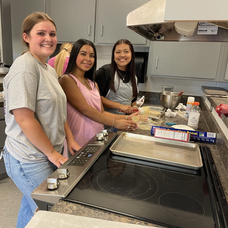 Anchor Club members baked goodies for tomorrow and Friday’s bake sale.