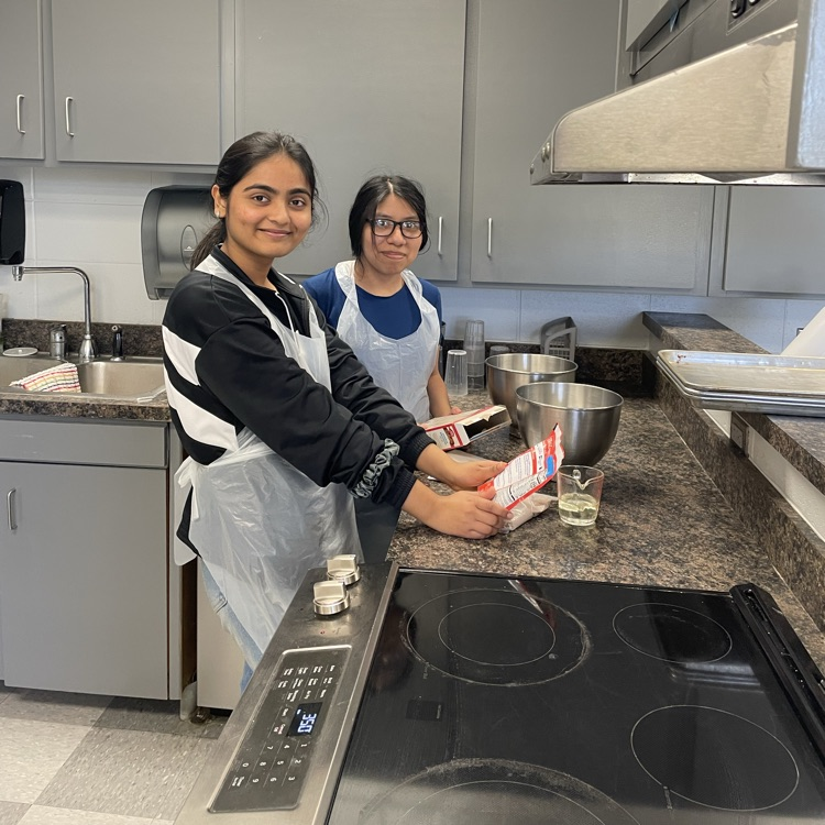 Anchor Club members baked goodies for tomorrow and Friday’s bake sale.