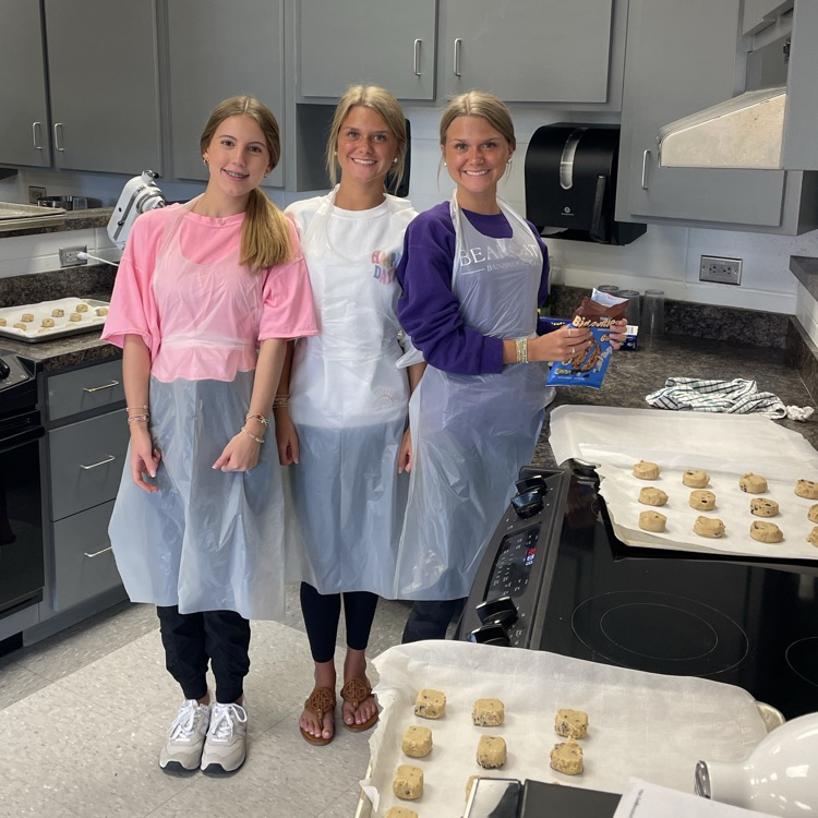 Anchor Club members baked goodies for tomorrow and Friday’s bake sale.