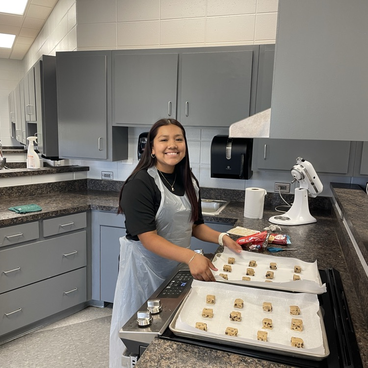 Anchor Club members baked goodies for tomorrow and Friday’s bake sale.