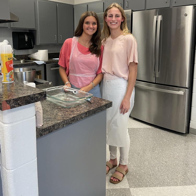 Anchor Club members baked goodies for tomorrow and Friday’s bake sale.