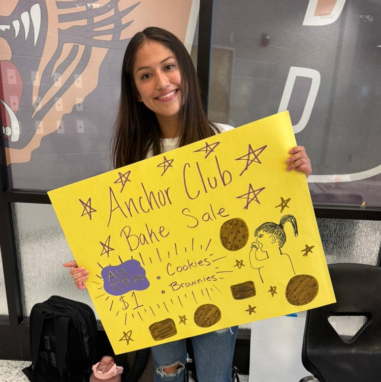 The Anchor Club bake sale was a big success.