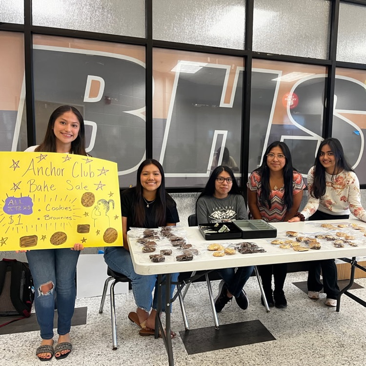 The Anchor Club bake sale was a big success.