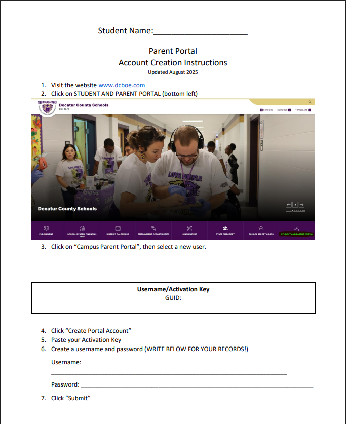 Hey Parents! Stay in the loop with your child's progress by signing up for our Parent Portal today! 📚✨  With just a few clicks, you can access daily updates on your student's grades, tardies, and absences — all in one convenient place. Stay informed, support their success, and never miss a beat!  🔗 Sign up now and be a part of your child's educational journey every day!