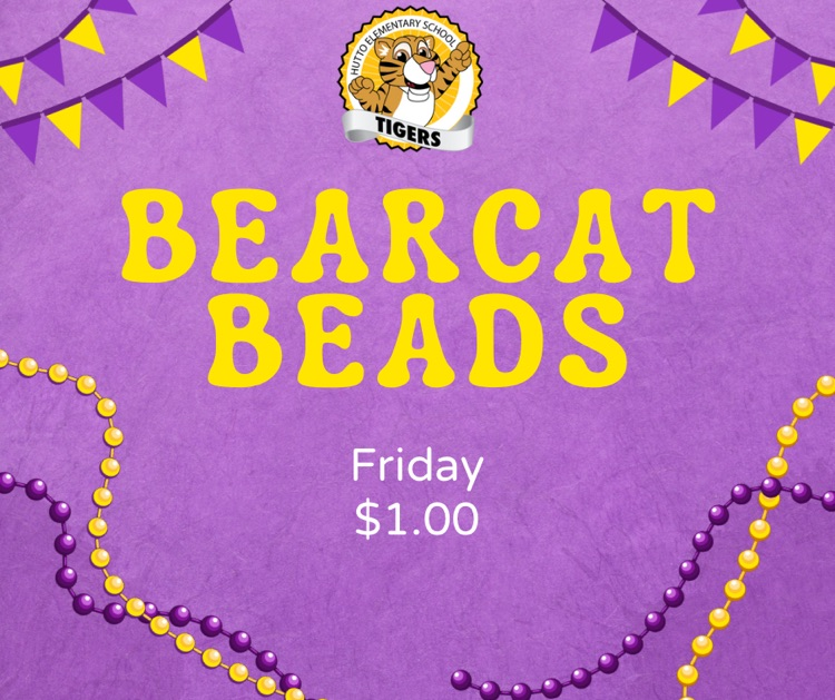 This image contains information about a selling bearcat beads for $1.00 on Friday .