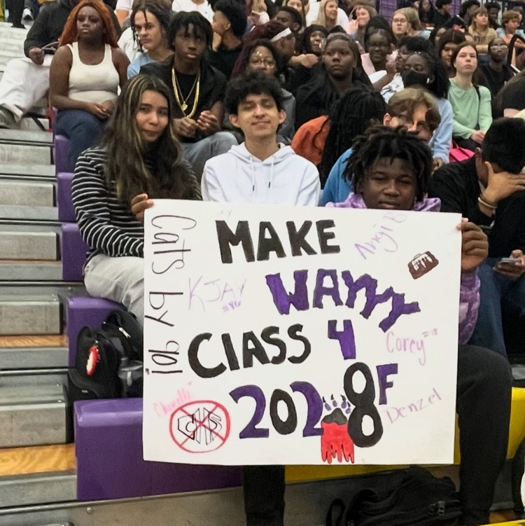 Students had a lot of fun at today's Pep Rally showing their support as the Bearcats take on the Syrup Makers.  