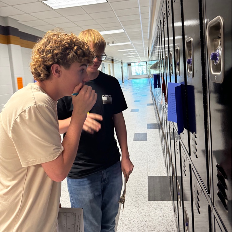 Mrs Harrell’s algebra students completed a scavenger hunt (designed by Miss Brock) to practice quadratic equations.