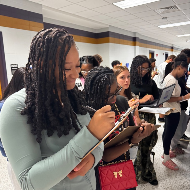 Mrs Harrell’s algebra students completed a scavenger hunt (designed by Miss Brock) to practice quadratic equations.