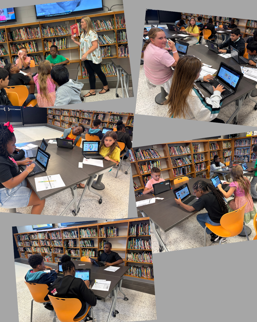 This image contains pictures of students who attended the literacy leader even and are holding up 3d printed bookmarks.