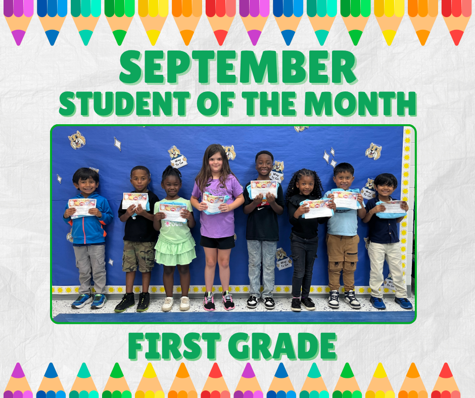 Picture of  8 first grade students