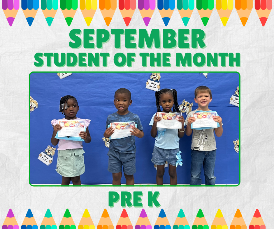 Picture of 4 PreK students