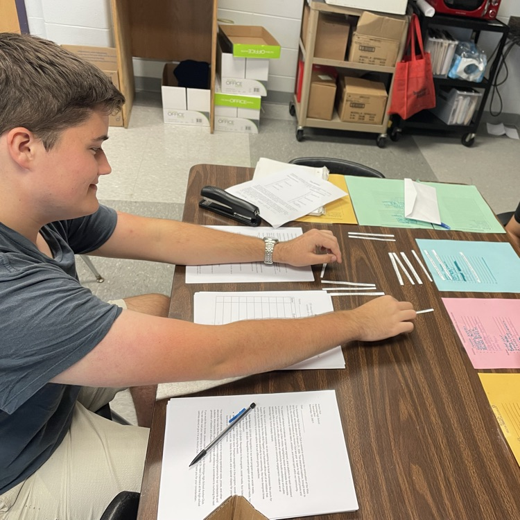 AP Lit students piece together a poem to help them understand the structure of a sonnet.