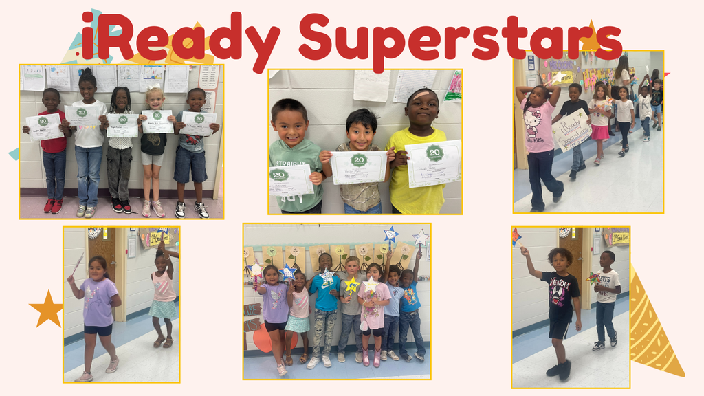 6 pictures of students parading in school