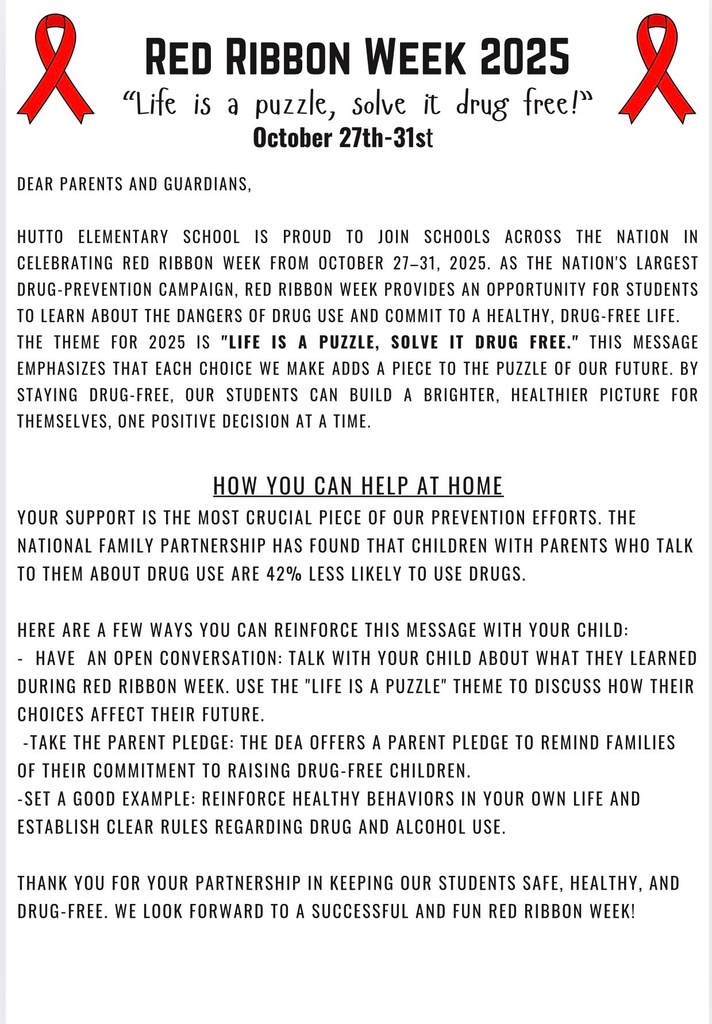 This image contains information about Red Ribbon Week.