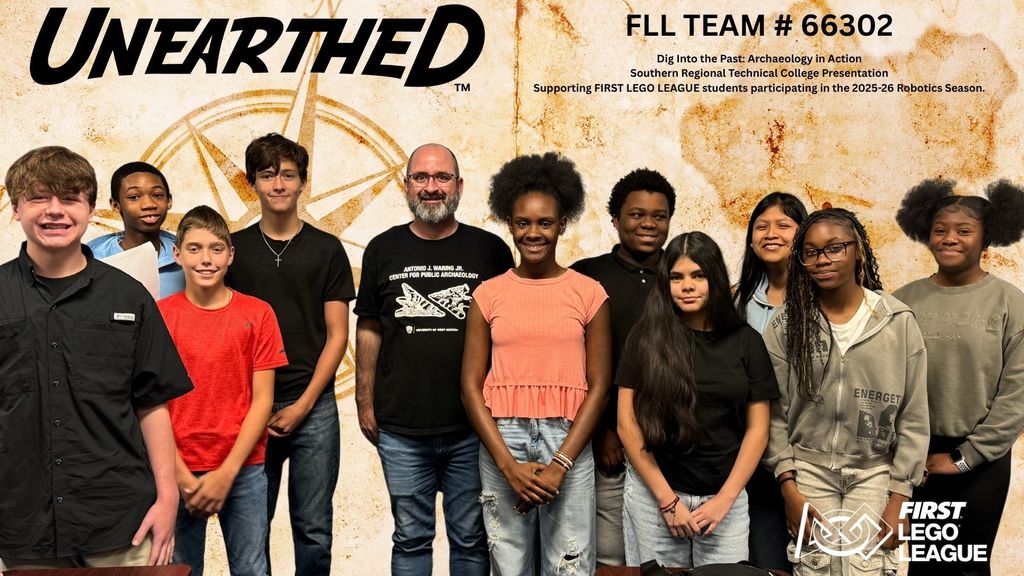 BMS FLL Robotics Team #66302 met with Nathan Lawres to learn more about archeology