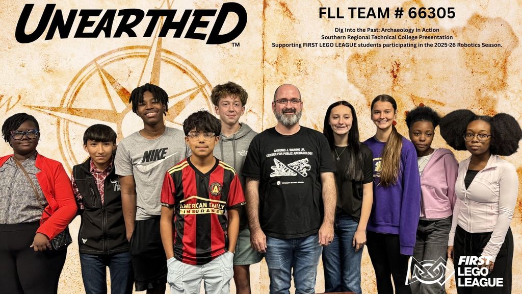 BMS FLL Robotics Team #66305 met with Nathan Lawres to learn more about archeology