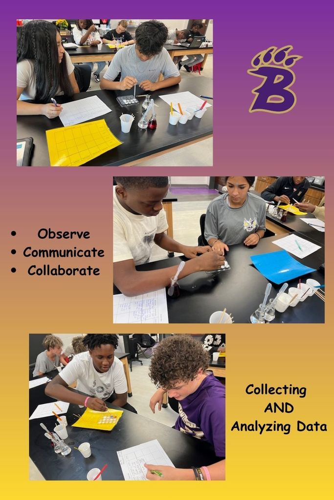 Ms. Rambo's students observed, communicated, collaborated. collected and analyzed data in Science class.