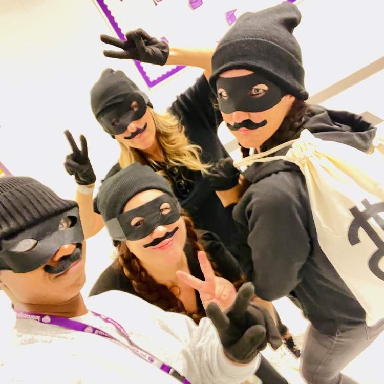 Teachers joined in the dynamic duo fun 