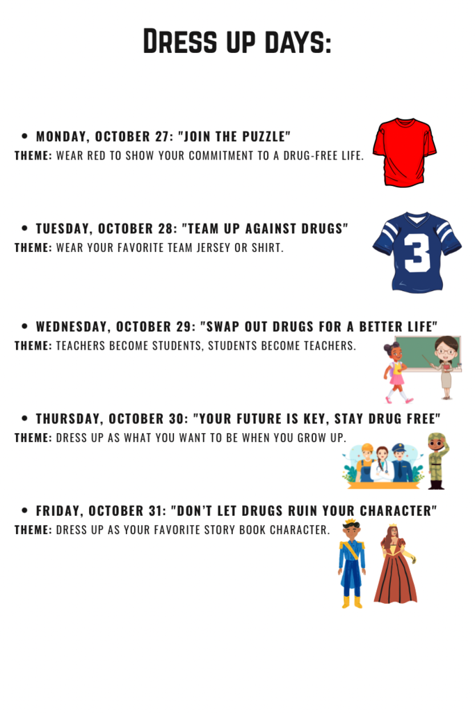 This image contains information about red ribbon week.