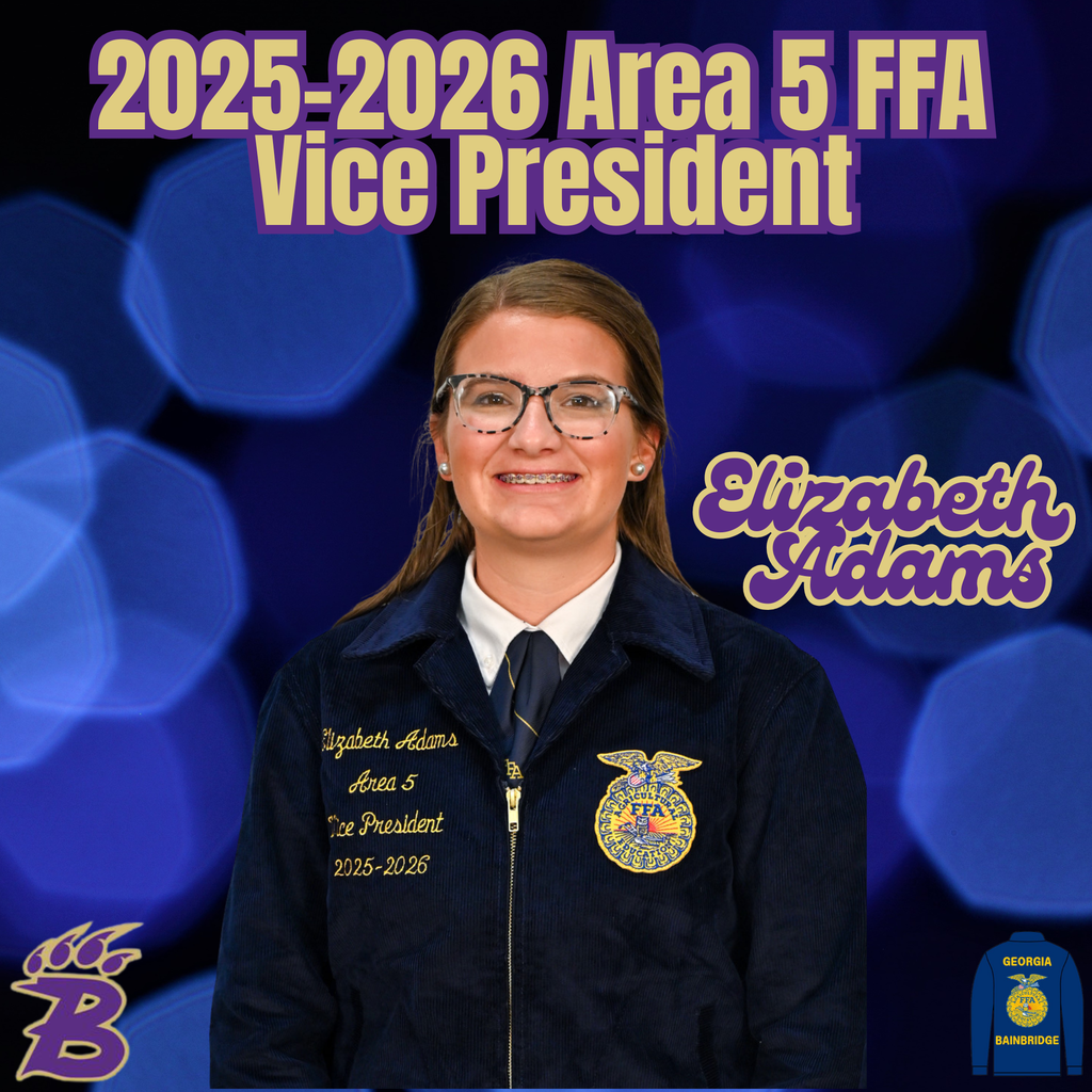 Elizabeth Adams, 2025-2026 Area V FFA President