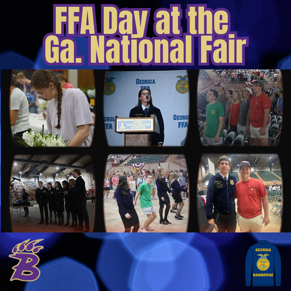 Bainbridge FFA Members attended the FFA Day at the Fair at the Georgia National Fair.