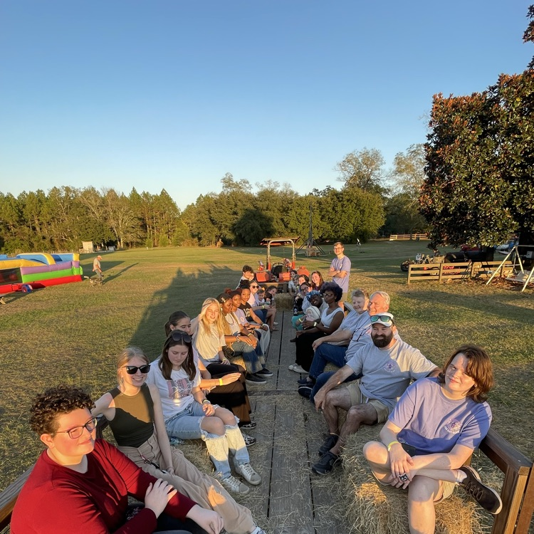 Art Club members enjoyed a fall festival at the Christmas tree farm