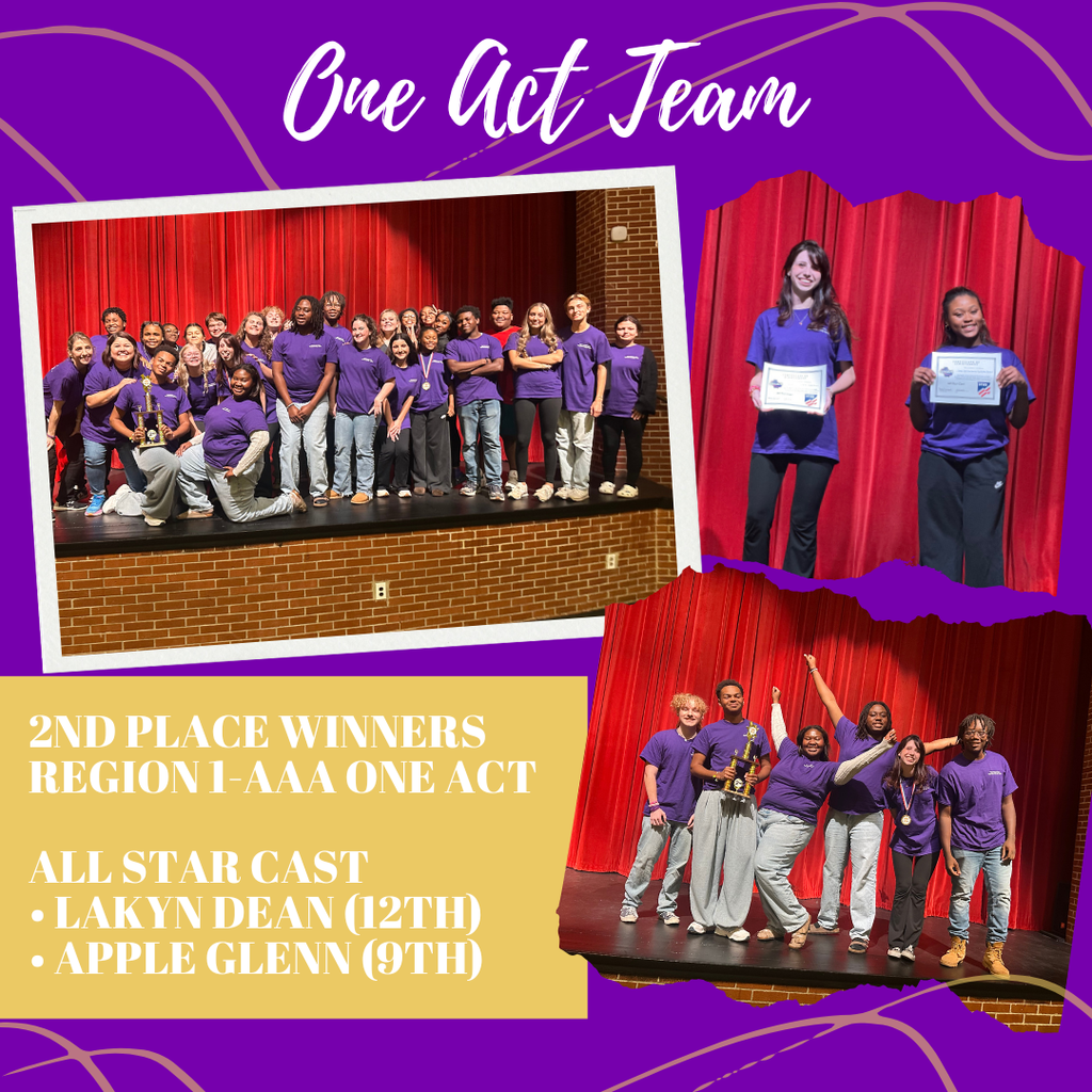 One Act Drama Team wins 2nd Place today!