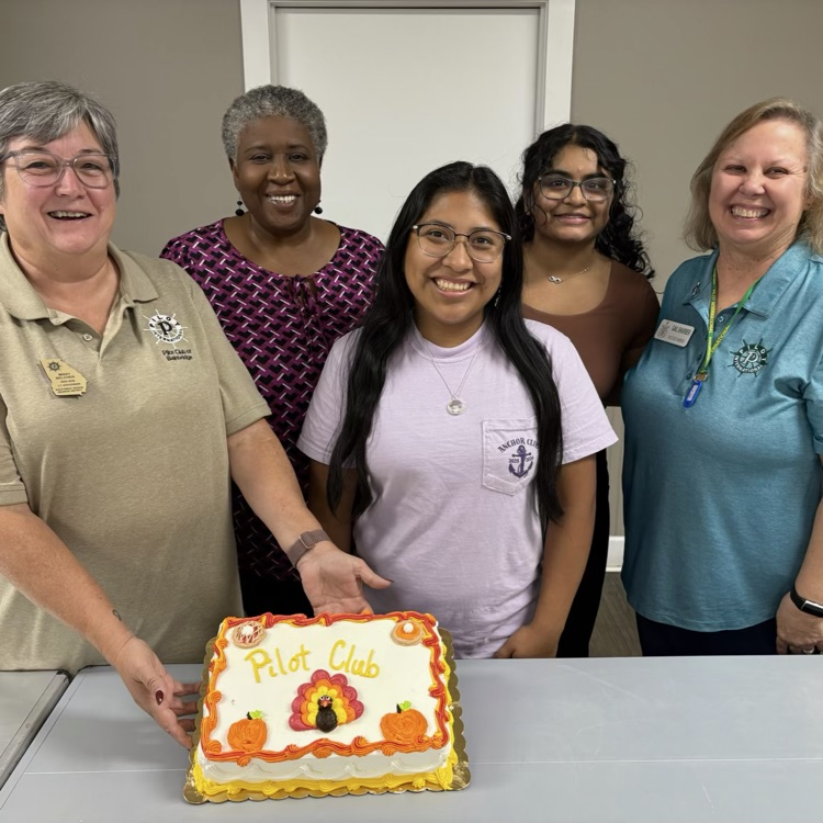 Anchor Club members Angelica DeJesus and Dhara Patel attended the Pilot Club meeting to let them know what Anchor has been doing lately. 