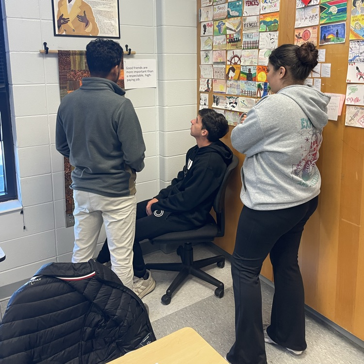 AP Lit students visited stations to discuss themes which will be found in Fences.  They had to come to a consensus as to if their group agreed or disagreed with the each statement. 