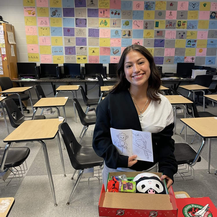 Anchor Club members packed thirteen shoeboxes today for Operation Christmas Child.  
