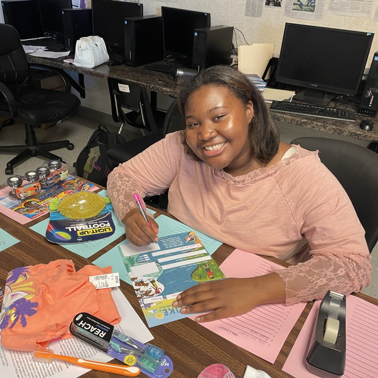 Anchor Club members packed thirteen shoeboxes today for Operation Christmas Child.  