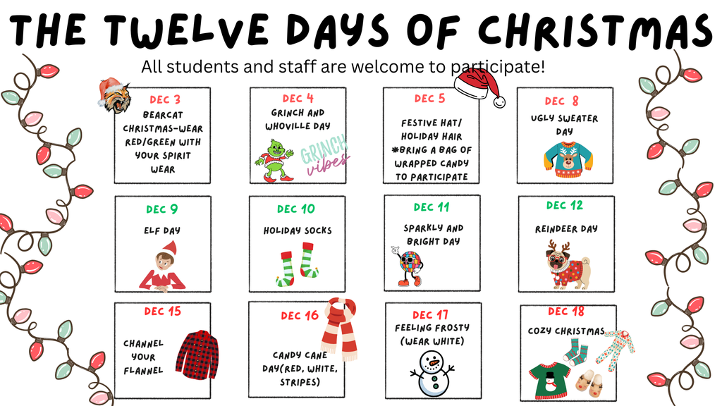 This image contains information about dress up days for the next three weeks.