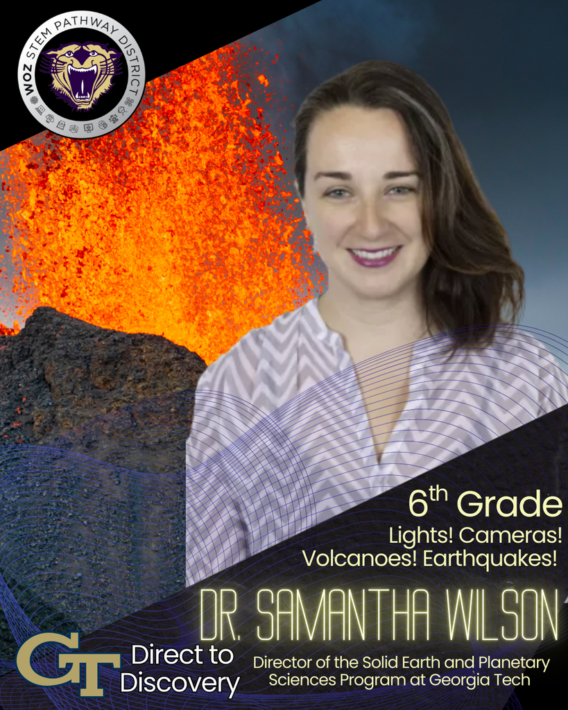 6th grade learn from Dr. Samantha Wilson about volcanos and earthquakes in movies.
