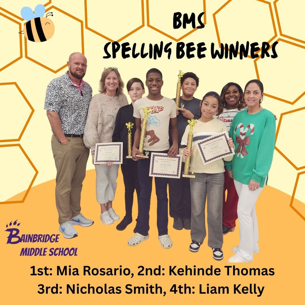 The BMS Spelling Bee Winners for 2025