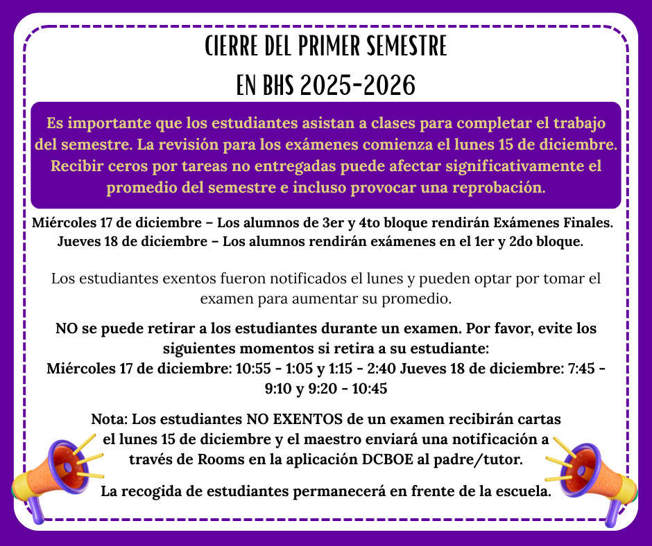 Final Exam Information