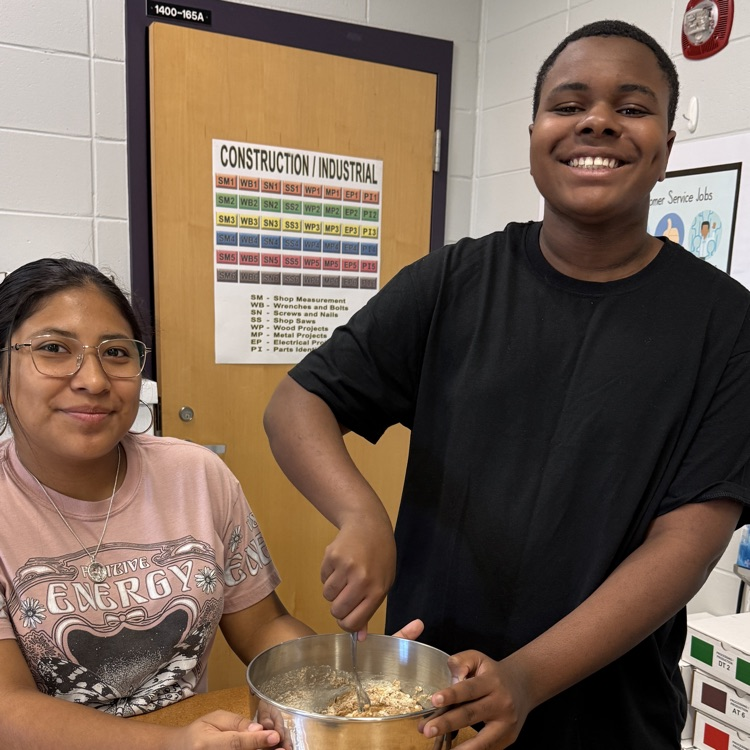 The BHS adaptive classes under direction from Mrs. Mel Siebels and Anchor Club members shopped for donations and baked treats for the Humane Society as part of their first semester community service project. 