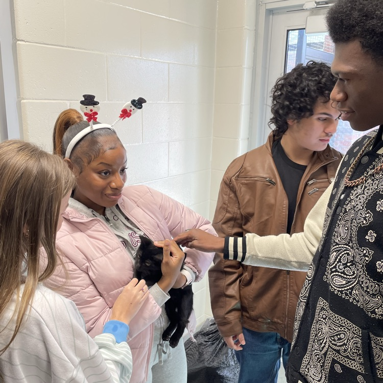 Our adaptive classes and Anchor Club members visited the Humane Society today where they delivered their donations and home-made treats and also got in some play and pet time with the shelter animals 