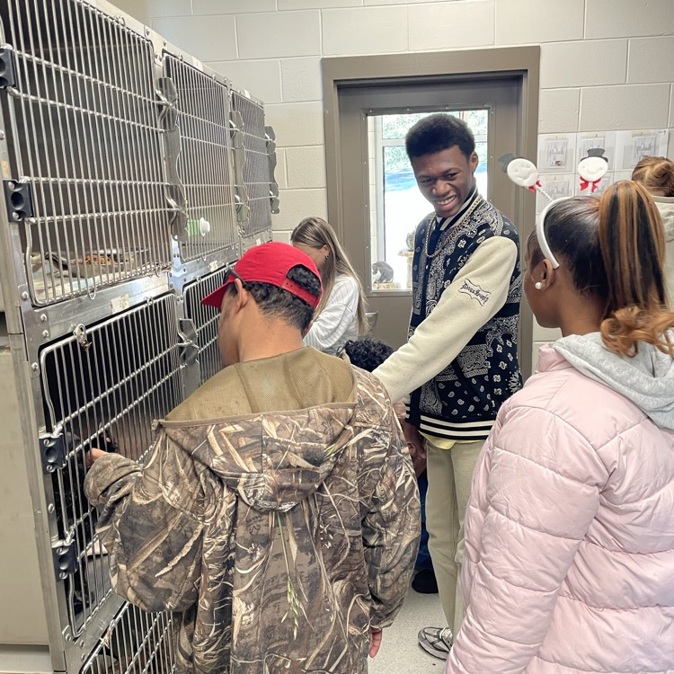 Our adaptive classes and Anchor Club members visited the Humane Society today where they delivered their donations and home-made treats and also got in some play and pet time with the shelter animals 