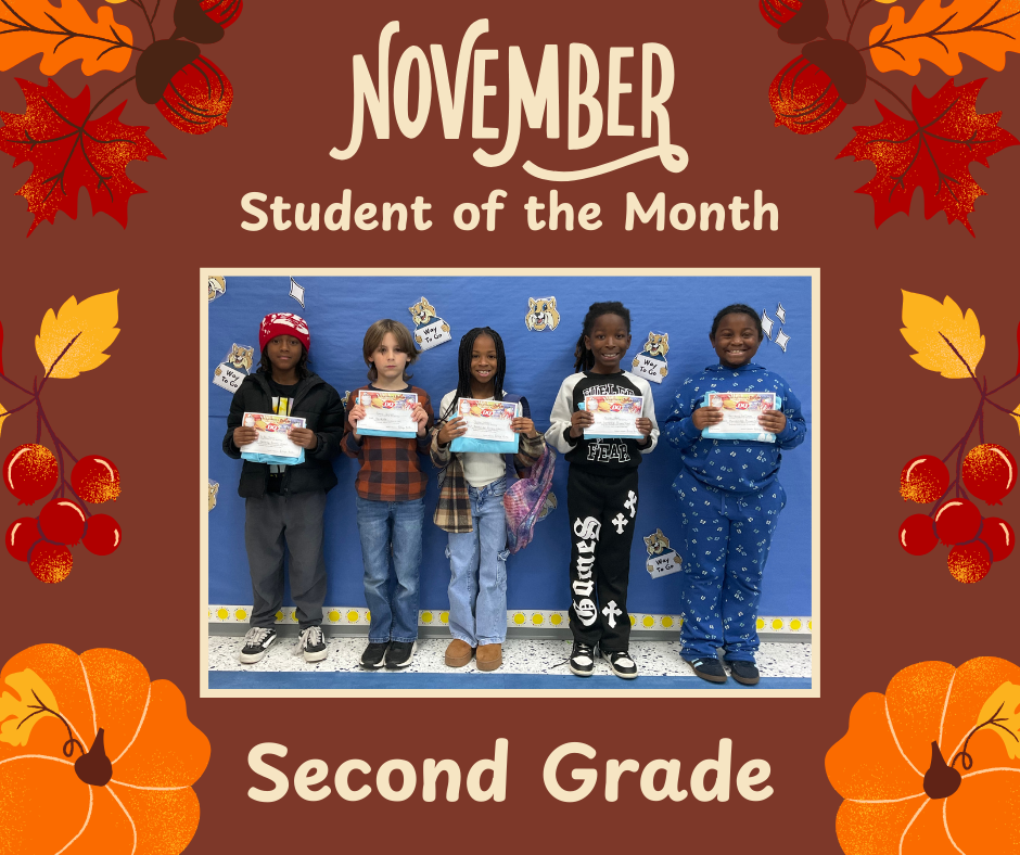 Picture of second students for the month of November