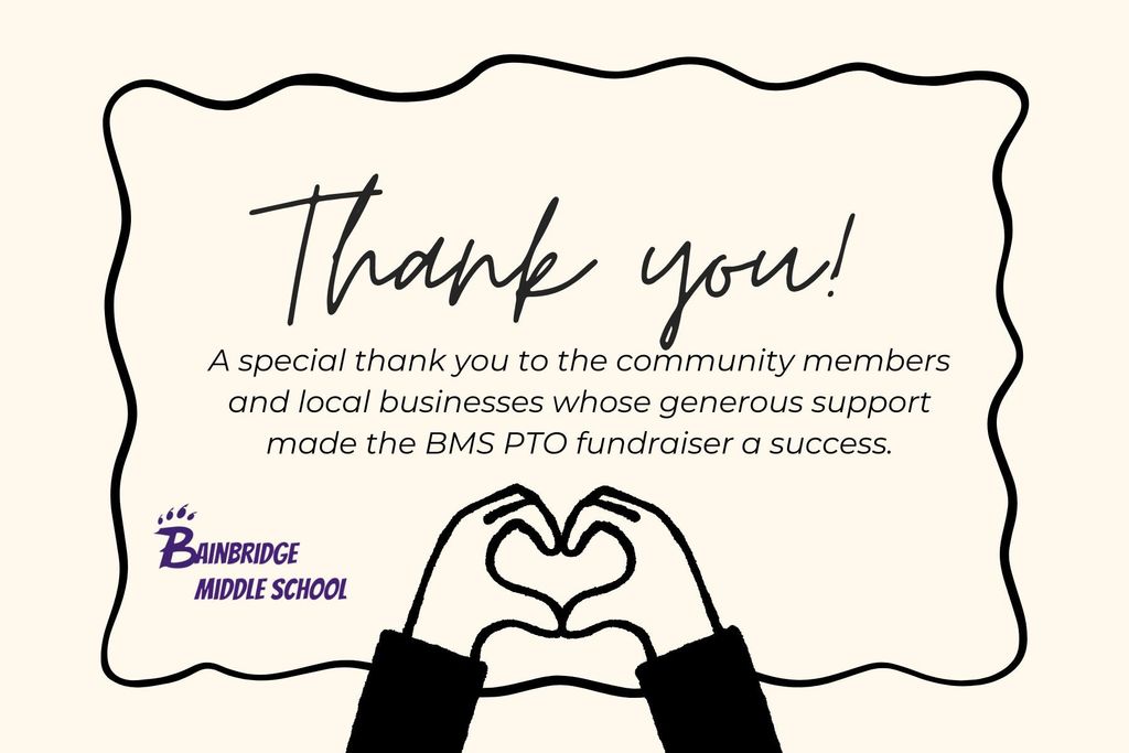 A Special Thank you to the community Members and local businesses who generous support mad ethe BMS PTO Fundraiser a success.