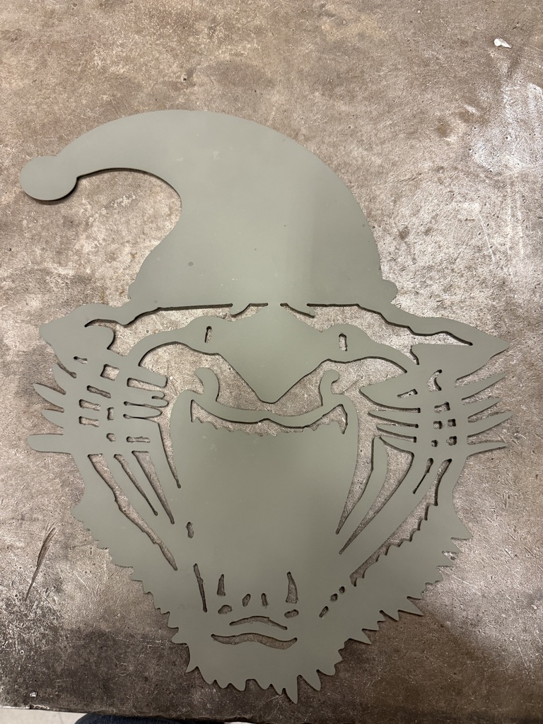 Bearcat Head with Santa Clause Hat