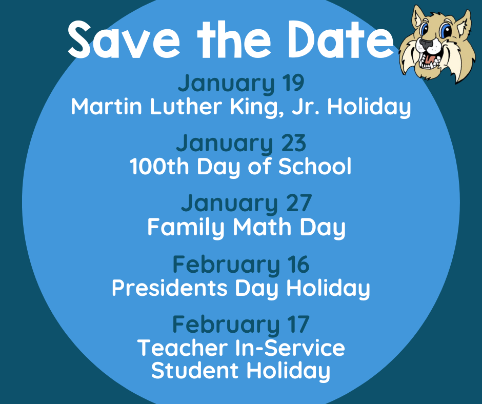 Save the date flyer for january and february