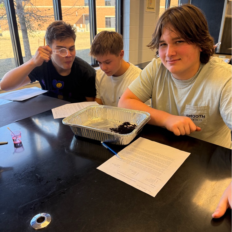 Ms. Kirkland's biology class completed a lab determine the characteristics of life. 