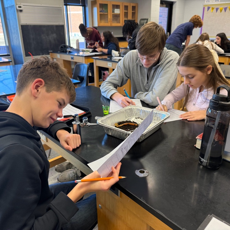 Ms. Kirkland's biology class completed a lab determine the characteristics of life. 