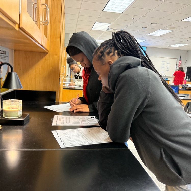 Ms. Kirkland's biology class completed scientific method stations.