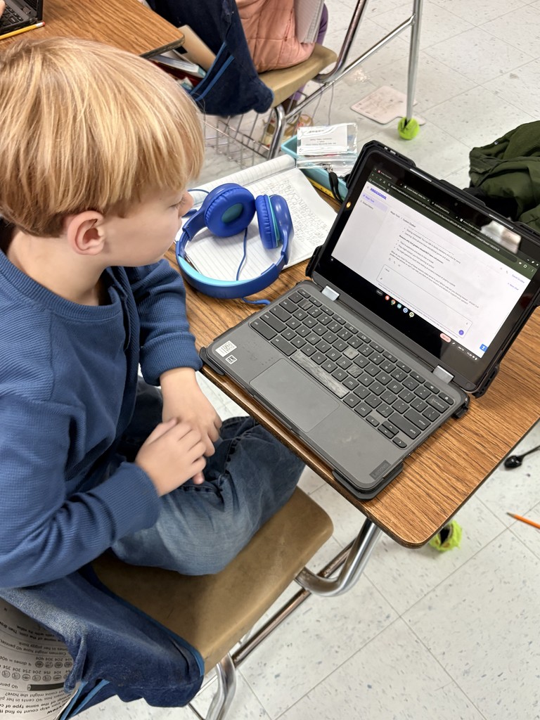 Student using AI technology Magic School to help with an Opinion Writing assignment.