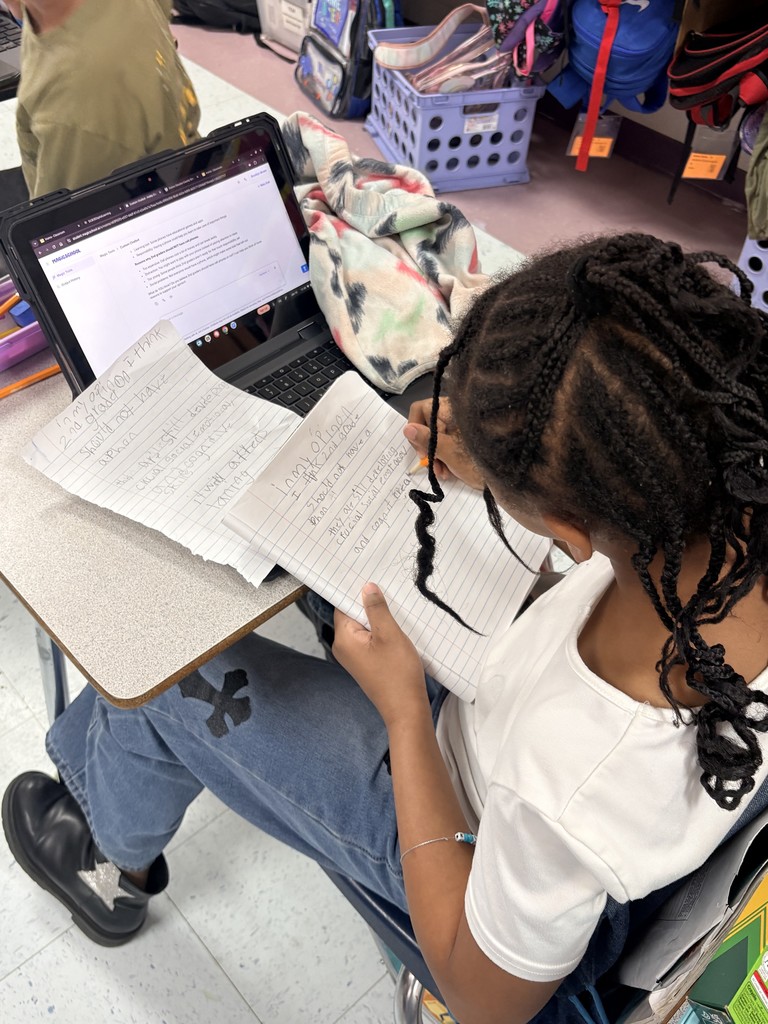 Student using AI technology Magic School to help with an Opinion Writing assignment.