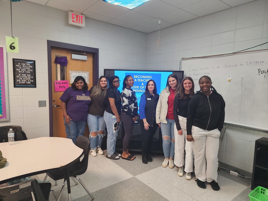 ECE Students pictured with Mrs. Dechman